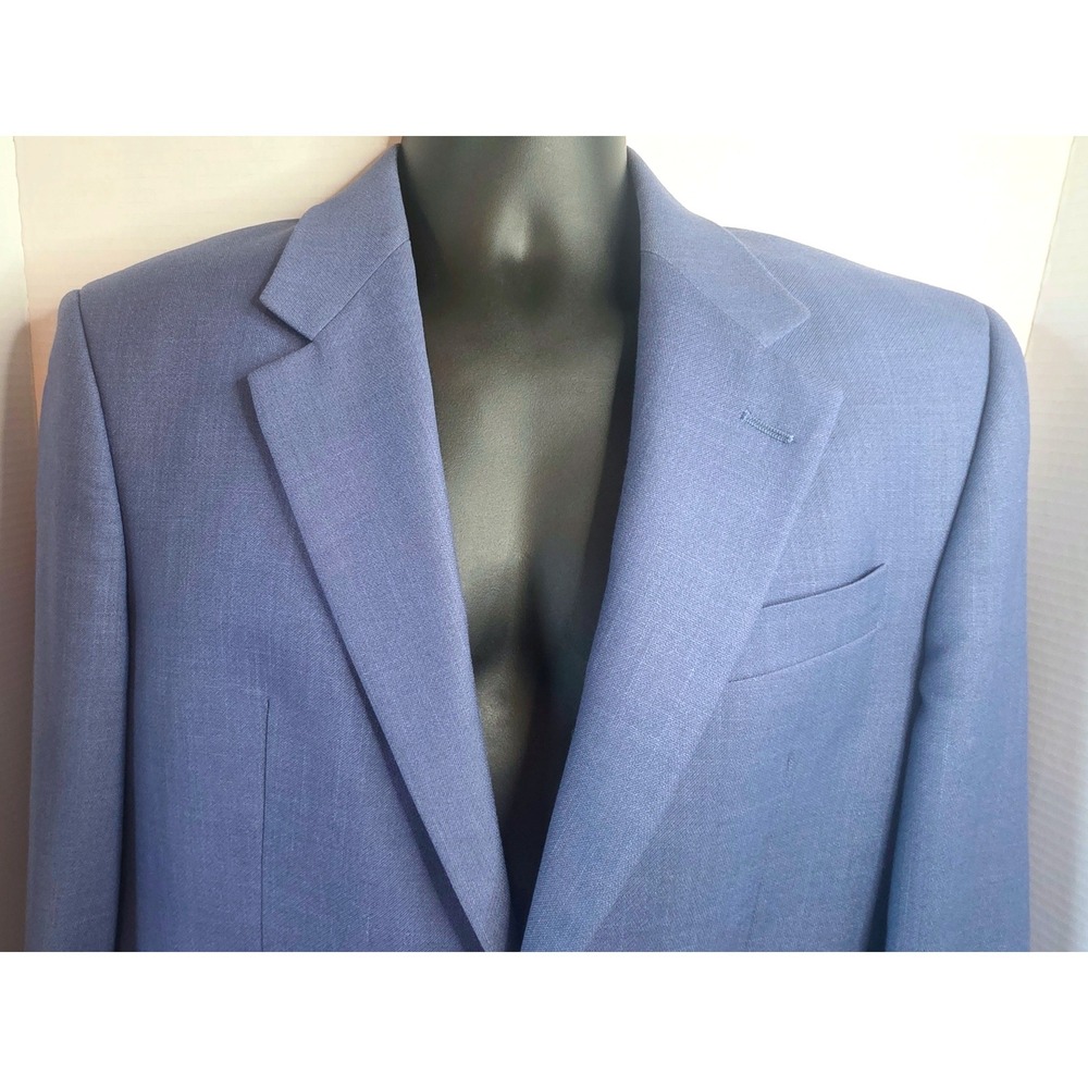 Lauren Ralph Lauren Mens 38R Blue 2-Button Blazer Sport Coat Jacket - Picture 2 of 7